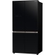 Side by Side Hitachi R-WB640VRU0 , Clasa A+, 638 Litri, 184 cm inaltime, compresor inverter, No frost, sticla neagra