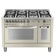 Aragaz Lofra RBI66MFT/CI, 60x60 cm, gaz, 4 arzatoare, grill, aprindere electronica, timer, crem