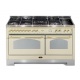 Aragaz Lofra Dolcevita RBID156MFT+MFT/AEOV, 150x60cm, gaz+inductie, 7 arzatoare, grill, rotisor, timer, cuptor dublu, crem