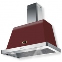 Hota decorativa Lofra Dolcevita 90 , 90 cm, 1 motor, 4 viteze, 800 m3/h, telecomanda, rosu burgundy
