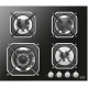 Aragaz Tecnogas P1X66M4VC, 60 cm, gaz, 4 arzatoare, grill, otel inoxidabil Aragaz Tecnogas P1X66M4VC, 60 cm, gaz, 4 arzatoare, grill, otel inoxidabil
