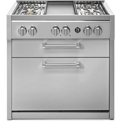 Aragaz Lofra RBI66MFT/CI, 60x60 cm, gaz, 4 arzatoare, grill, aprindere electronica, timer, crem