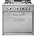 Aragaz Lofra RBI66MFT/CI, 60x60 cm, gaz, 4 arzatoare, grill, aprindere electronica, timer, crem