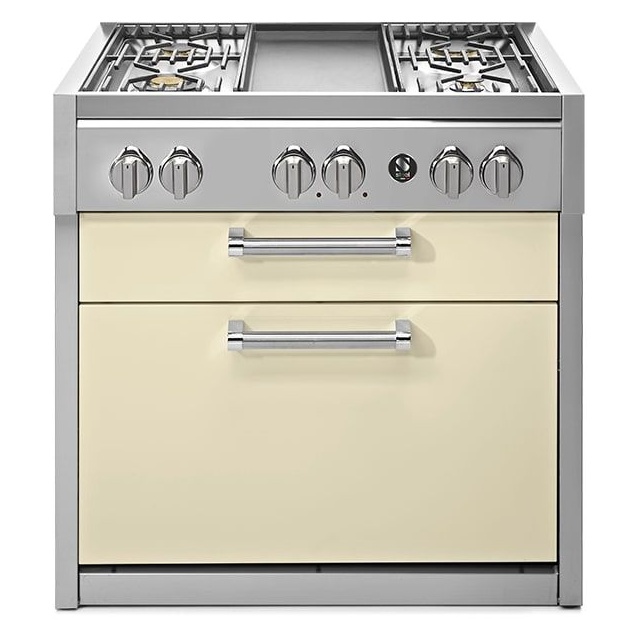 Plita profesionala cu spatii depozitare Steel Genesi G9C, 90x65 cm, 6 arzatoare, 2 sertare, aprindere electronica, albastru