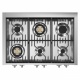 Plita profesionala cu spatii depozitare Steel Genesi G9C, 90x65 cm, 6 arzatoare, 2 sertare, aprindere electronica, albastru