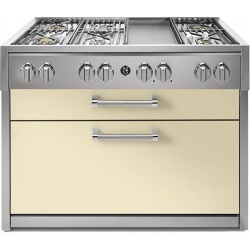 Aragaz Lofra RBI66MFT/CI, 60x60 cm, gaz, 4 arzatoare, grill, aprindere electronica, timer, crem