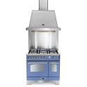 Set Aragaz Lofra Dolcevita RLVD96MFTE/CI, 90x60cm, gaz, 5 arzatoare, cuptor dublu+Splash Back 90+Hota Dolcevita 90, lavanda