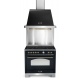 Set Aragaz Lofra Dolcevita RNMG96MFTE/5i, 90x60cm, gaz, 5 zone inductie, grill +Splash Back 90+Hota Dolcevita 90, negru mat