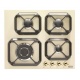 Aragaz Lofra RBI66MFT/CI, 60x60 cm, gaz, 4 arzatoare, grill, aprindere electronica, timer, crem
