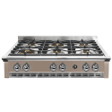 Plita incorporabila cooktop STEEL Ascot, 90 cm, 6 arzatoare, aprindere electrica, siguranta gaz, gri nisip