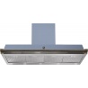 Hota decorativa STEEL Ascot 120, 120 cm, 1 motor, 4 viteze, 900 m3/h, panou control soft touch, inox / albastru