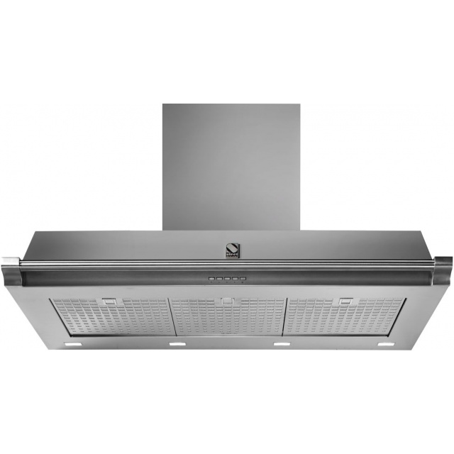 Hota decorativa STEEL Ascot 100, 100 cm, 1 motor, 4 viteze, 900 m3/h, panou control soft touch, inox