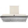 Hota decorativa STEEL Ascot 90, 90 cm, 1 motor, 4 viteze, 900 m3/h, panou control soft touch, inox / crem inchis
