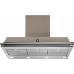 Hota decorativa STEEL Ascot 90, 90 cm, 1 motor, 4 viteze, 900 m3/h, panou control soft touch, inox / gri nisip