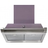 Hota decorativa STEEL Ascot 70, 70 cm, 1 motor, 4 viteze, 900 m3/h, panou control soft touch, mov