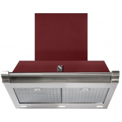 Hota decorativa STEEL Ascot 70, 70 cm, 1 motor, 4 viteze, 900 m3/h, panou control soft touch, visiniu