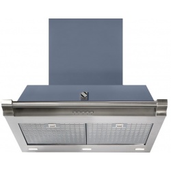 Hota decorativa STEEL Ascot 70, 70 cm, 1 motor, 4 viteze, 900 m3/h, panou control soft touch, albastru