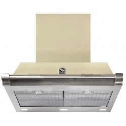 Hota decorativa STEEL Ascot 70, 70 cm, 1 motor, 4 viteze, 900 m3/h, panou control soft touch, crem