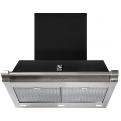 Hota decorativa STEEL Ascot 70, 70 cm, 1 motor, 4 viteze, 900 m3/h, panou control soft touch, negru