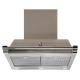 Hota decorativa STEEL Ascot 70, 70 cm, 1 motor, 4 viteze, 900 m3/h, panou control soft touch, gri nisip