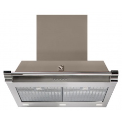 Hota decorativa STEEL Ascot 70, 70 cm, 1 motor, 4 viteze, 900 m3/h, panou control soft touch, gri nisip
