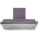 Hota decorativa STEEL Oxford 90, 90 cm, 1 motor, 4 viteze, 900 m3/h, panou control soft touch, inox / mov