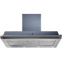 Hota decorativa STEEL Oxford 90, 90 cm, 1 motor, 4 viteze, 900 m3/h, panou control soft touch, inox / albastru