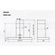 Hota decorativa STEEL Enfansi 90, 90 cm, 1 motor, 4 viteze, 900 m3/h, panou control soft touch, inox