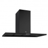 Hota decorativa STEEL Enfansi 90, 90 cm, 1 motor, 4 viteze, 900 m3/h, panou control soft touch, negru
