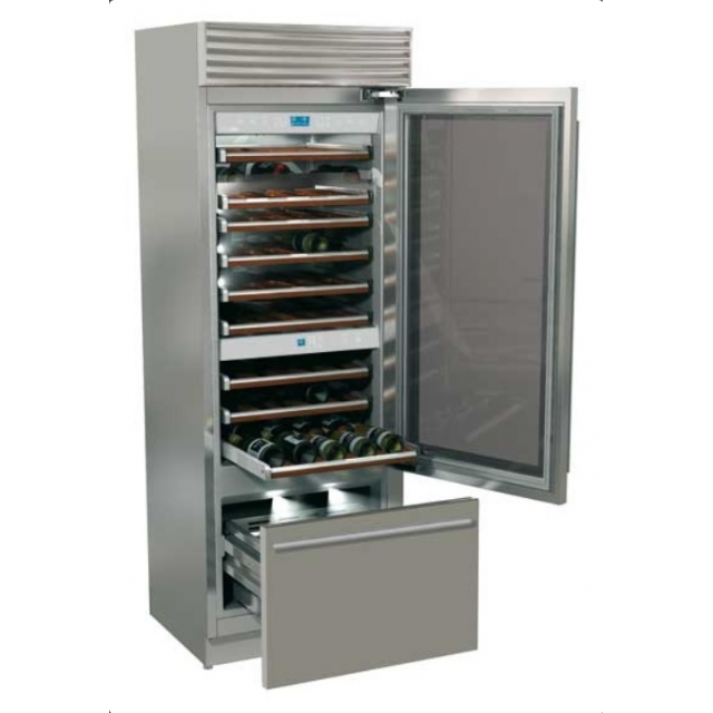 Vitrina frigorifica vinuri, Fhiaba X-Pro70 XG7491TWT3, clasa A+, 267 l, inox