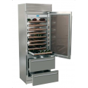 Vitrina frigorifica vinuri, Fhiaba X-Pro60 XI7490HWT3, clasa A+, 170 l, inox