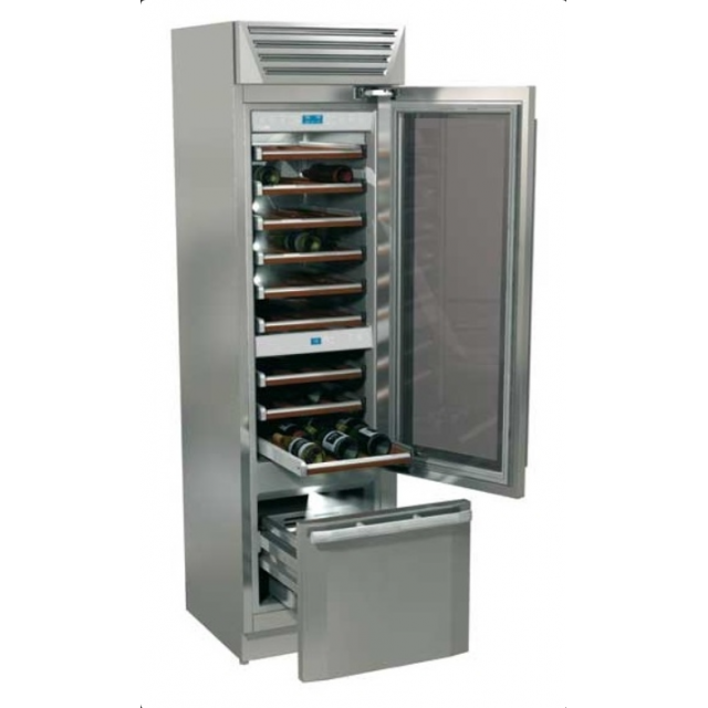 Vitrina frigorifica vinuri, Fhiaba StandPlus70 MG5991TWT3, clasa A+, 219 l, inox