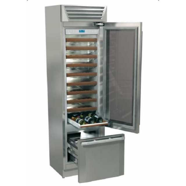 Vitrina frigorifica vinuri, Fhiaba StandPlus60 MI5990TWT3, 2 zone temperatura,clasa A+, 121 l, inox