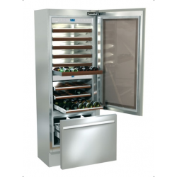 Vitrina frigorifica incorporabila vinuri, Fhiaba Classic70 KG7491TWT3, 3 zone temperatura, clasa A+, 267 l, inox