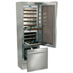 Vitrina frigorifica incorporabila vinuri, Fhiaba Classic60 KI5991TWT3, 3 zone temperatura,clasa A+, 121 l, inox