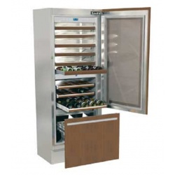Vitrina frigorifica incorporabila vinuri, Fhiaba Integrated70 G7491TWT3, clasa A+, 267 l, inox