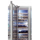 Vitrina frigorifica incorporabila vinuri, Fhiaba Integrated70 G7491TWT3, clasa A+, 267 l, inox