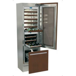 Vitrina frigorifica incorporabila vinuri, Fhiaba Integrated60 I5991TWT3, trei zone temperatura, clasa A+, 121 l, inox