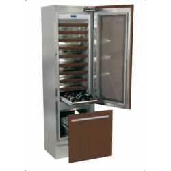 Vitrina frigorifica incorporabila vinuri, Fhiaba Integrated 60 I5990TWT3, 2 zone temperatura, clasa A+, 121 l, inox