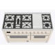 Aragaz Lofra RBI66MFT/CI, 60x60 cm, gaz, 4 arzatoare, grill, aprindere electronica, timer, crem
