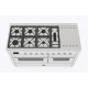 Aragaz Lofra RBI66MFT/CI, 60x60 cm, gaz, 4 arzatoare, grill, aprindere electronica, timer, crem