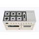 Aragaz Lofra RBI66MFT/CI, 60x60 cm, gaz, 4 arzatoare, grill, aprindere electronica, timer, crem