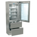 Combina frigorifica Fhiaba KG7490HGT3 Classic70, usa din sticla, 2 zone temperatura, clasa A++, 370 l, inox