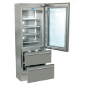 Combina frigorifica Fhiaba KI7490HGT3 Classic60, 2 zone temperatura, usa din sticla, clasa A+, 370 l, inox