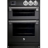 Cuptor dublu electric incorporabil STEEL ASCOT,60x90cm,104l,9+4 functii de gatire,grill,convectie,rotisor,cuptor pizza,antracit