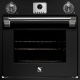 Cuptor electric incorporabil STEEL ASCOT, 60cm, 70lt, 9 functii de gatire, grill electric, convectie, rotisor, negru