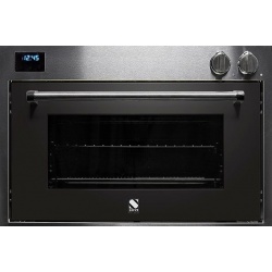 Cuptor electric incorporabil STEEL GENESI, 90 cm, 91 lt, 9 functii de gatire, grill electric, convectie, rotisor, negru