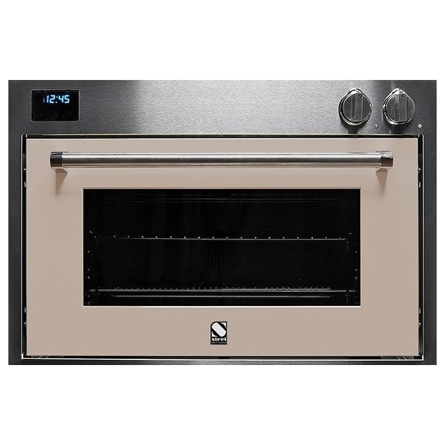 Cuptor electric incorporabil STEEL GENESI, 90 cm, 91 lt, 9 functii de gatire, grill electric, convectie, rotisor, gri nisip