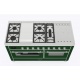 Aragaz Lofra RBI66MFT/CI, 60x60 cm, gaz, 4 arzatoare, grill, aprindere electronica, timer, crem