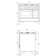 Aragaz Lofra RBI66MFT/CI, 60x60 cm, gaz, 4 arzatoare, grill, aprindere electronica, timer, crem